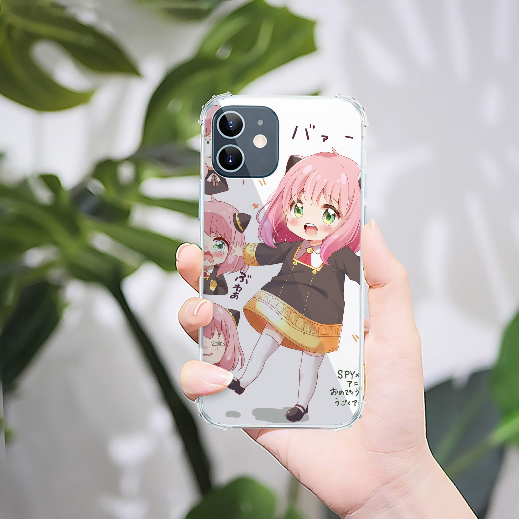 （画像用） SPY×FAMILY间谍家家酒 【iPhone 12シリーズ対応】透明スマホケース（クリアソフトケース）